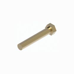 BOSS HDW06330 1/2-13 x 3 Grade 5 Yellow Zinc Hex Head Cap Screw 