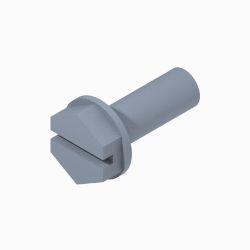 BOSS HDW10138 #10-32 x 0.50 Stainless Steel Hex Head Finish Screw 