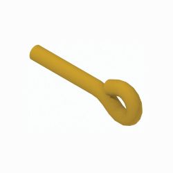 BOSS HDW13444 1/2-13 x 4-1/4 Yellow Zinc Eye Bolt 