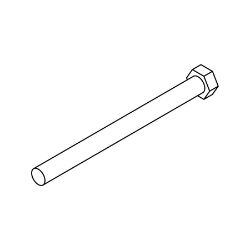 BOSS HDW17767 1/2-13 x 6 Stainless Steel 18-8 Hex Head Cap Screw 