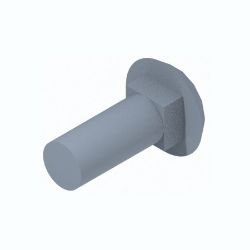BOSS HDW18163 3/8-16 x 1 Stainless Steel 18-8 Carriage Bolt - BOSS HDW18163