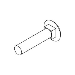 Boss HDW22698 Stainless Steel Carriage Bolt : 5/16-18 x 1.50 