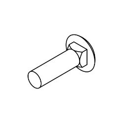 Boss HDW26256 Stainless Steel Carriage Bolt : 1/2-13 x 1.75 