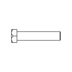 Boss HDW26268 Stainless Steel Hex Head Screw : 1/2-13 x 2.50 