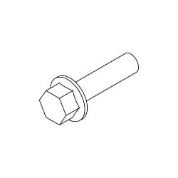 Boss HDW27147 Stainless Steel Hex Head Flat Screw : 1/4-20 x 1.00 