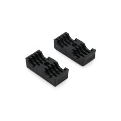 BOSS HYD19122 3/8 Black Twin Flat Head Clamp (Pair) 