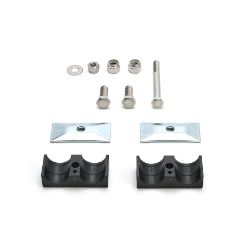 BOSS HYD19819 5/16 Stainless Steel Hardware Twin Clamps w/ Plates 