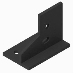 BOSS LTA03607-03 HD3500 RT Black Weld Pushbeam Support Mount 