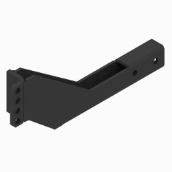 BOSS LTA09821-03 Dodge 1/2T Drive Side Black Weld Angle Bracket (06+) 