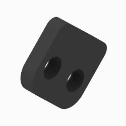 BOSS LTA12299-03 Kubota Sidekick Black Pushbeam Spacer (18+) 