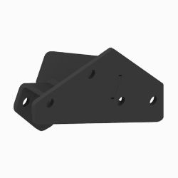 BOSS LTA12300-03 Kubota Sidekick Black Passenger Side Mount (18+) 