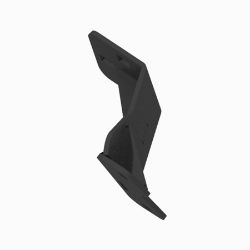 BOSS LTA12412-03 Polaris Ranger 1000 Black Weld Drive Pushbeam Support Plate Assembly (18+) 