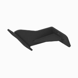 BOSS LTA12416-03 Polaris Ranger 1000 Black Weld Passenger Side Pushbeam Support Plate 