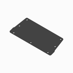 BOSS LTA12432-03 Kawasaki Mule Pro Black Winch Plate (2015+) 