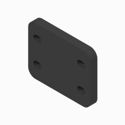 BOSS LTA12688-03 Club Car XRT1550 Black Spacer Plate 