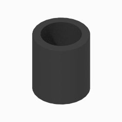 BOSS LTA12694-03 5/8ID x 7/8 OD x 1 Black Spacer 
