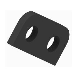 BOSS LTA14076-03 Kawasaki Brute Force Black Winch Plate Spacer (2012+) 