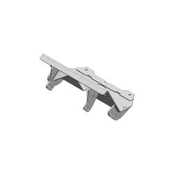 Boss LTA28351-03 Polaris Ranger XP Black Skid Plate Weldment 