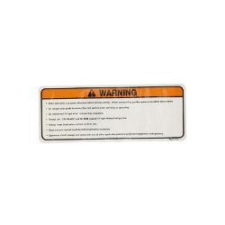 BOSS MSC12453 UTV Plow Blade Warning Decal 