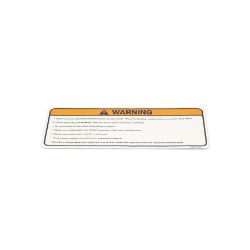 BOSS MSC12453 UTV Plow Blade Warning Decal - BOSS MSC12453