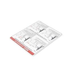 BOSS MSC12924 UTV V-Blade Mounting Instruction Decal - BOSS MSC12924