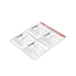 BOSS MSC12924 UTV V-Blade Mounting Instruction Decal - BOSS MSC12924