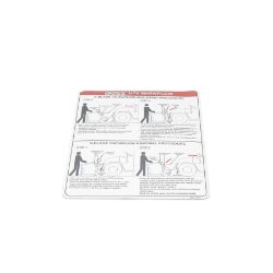 BOSS MSC12924 UTV V-Blade Mounting Instruction Decal - BOSS MSC12924