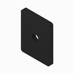 BOSS MSC13043-03 ATV/UTV Black V Bumper Shim 