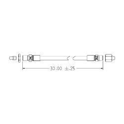 Boss MSC17849 Grease Hose Assembly w/ Zerk Bulkhead [30] 