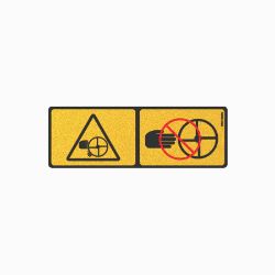 BOSS MSC19869 Spinner Warning Decal 