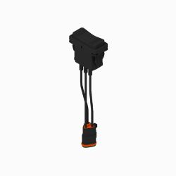 Boss MSC22596 Sealed 3W : On-Off-On : Rocker Switch 