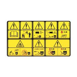 BOSS MSC23037 ATV/UTV/SR Blade Warning Decal (19+) 