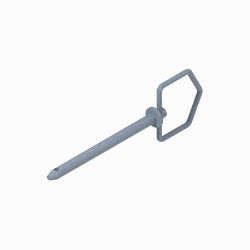 BOSS MSC24712 Drag Pro 180Z 1/2 x 6-1/4 Hitch Pin 