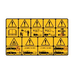 BOSS MSC24730 Drag Pro 180Z Warning Decal 
