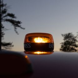 BOSS MSC25039 Round Rotation Pattern Strobe Light - BOSS MSC25039