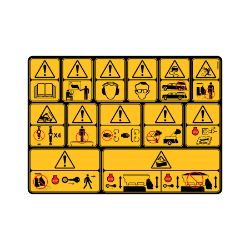 Boss MSC26258 Spreader Warning Decal 