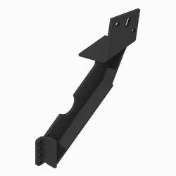 BOSS MTA02222-03 Dodge RT2/3 Black Weld Left Hand Angle Bracket (94+) 