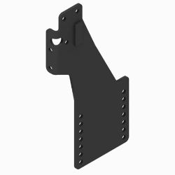 BOSS PBA04123-03 Ford Black Weld Pushbeam Support Plate 