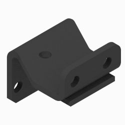 BOSS PBA04124-03 Ford Black Weld Passenger Side Pushbeam Upper Support Bracket (99-07) 
