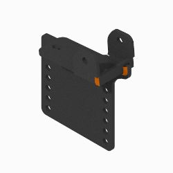 BOSS PBA04171-03 Chevy 3/4T Left Hand Pushbeam Support Plate Weld (99-00) 