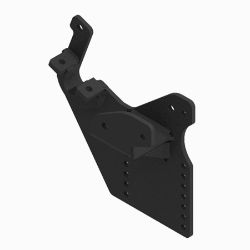 BOSS PBA09073-03 Ford F4/550 10 Passenger Side Black Pushbeam Support Plate (08+) 