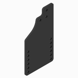 BOSS PBA09267-03 Terrastar Black Passenger Side Sideplate (13+) 