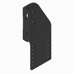 BOSS PBA09818-03 Dodge 1/2T Black Passenger Side Pushbeam Support Plate (06+) 