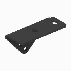 BOSS PBA12567-03 Kubota UTV Black Passenger Side Pushbeam Mounting Bracket 