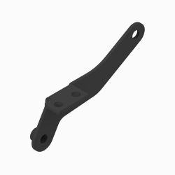 BOSS PBA12636-03 Gator XUV Drive Side Black Weld Pushbeam Support Plate (2011+) 