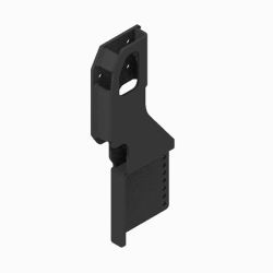 BOSS PBA27640-03 Ford F650/F750 Black Pushbeam Support Plate Drive Side 
