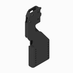 BOSS PBA27650-03 F650-F750 Black Passenger Side Pushbeam Side Plate (16+) 