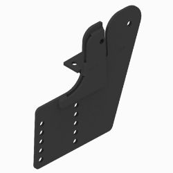 BOSS PBA28610-03 Nissan Frontier Black Driver Side Pushbeam Support Plate (22+) 