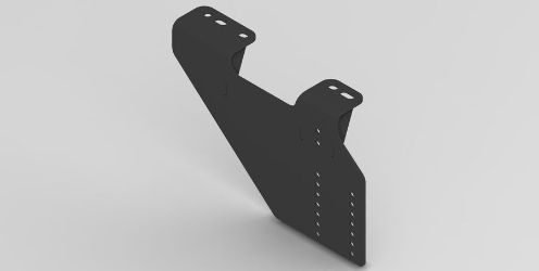 BOSS RPL23012-03 GM Drag Pro Black Passenger Side Under Carriage Sideplate Weldment 