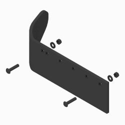BOSS STB03394 Straight Blade Passenger Side Curb Guard Kit Weld 